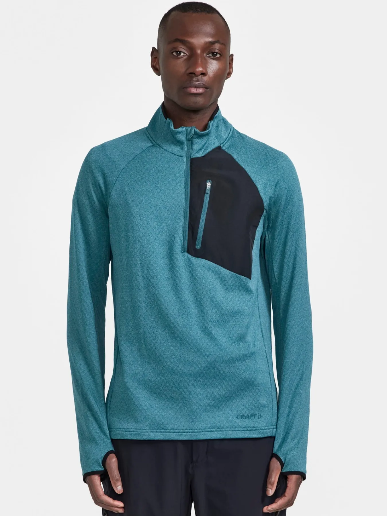 Mellomlag & Fleece|Mellomlag>Craft Sportswear CORE Trim Thermal midlayer M Opal-Melange