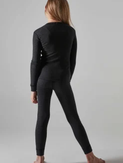 Ullundertøy>Craft Sportswear CORE Wool Merino Set J Black Melange