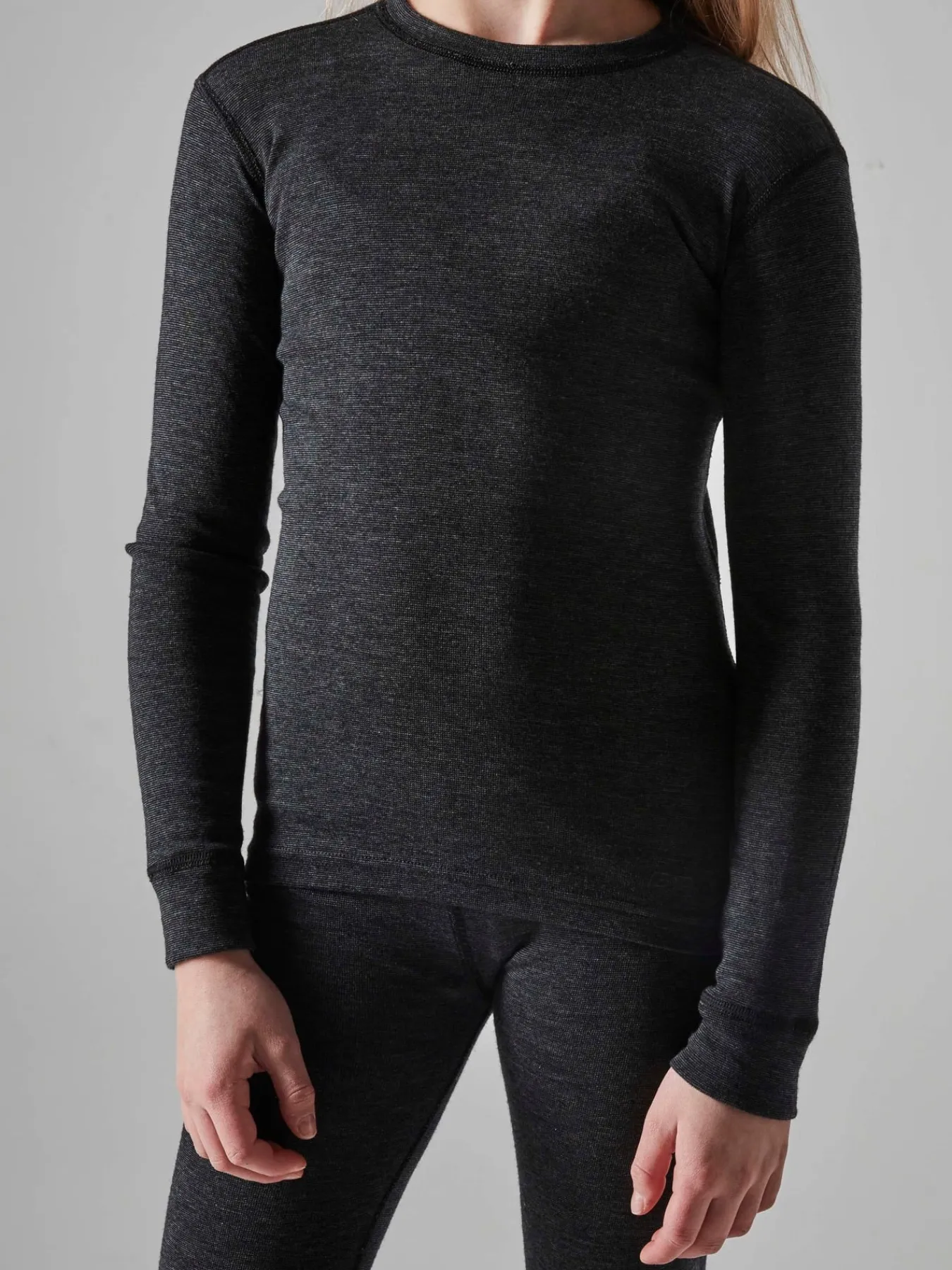 Ullundertøy>Craft Sportswear CORE Wool Merino Set J Black Melange