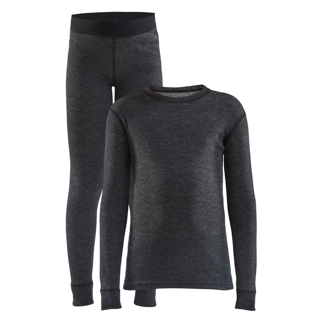 Ullundertøy>Craft Sportswear CORE Wool Merino Set J Black Melange