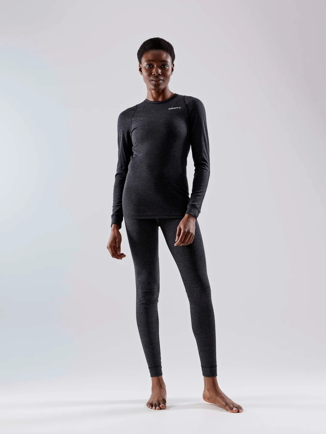 Ull- & Superundertøy|Ullundertøy>Craft Sportswear CORE Wool Merino Set W Black-Melange