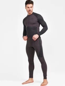 Ull- & Superundertøy|Ullundertøy>Craft Sportswear CORE Wool Mix Set M Black-Slate