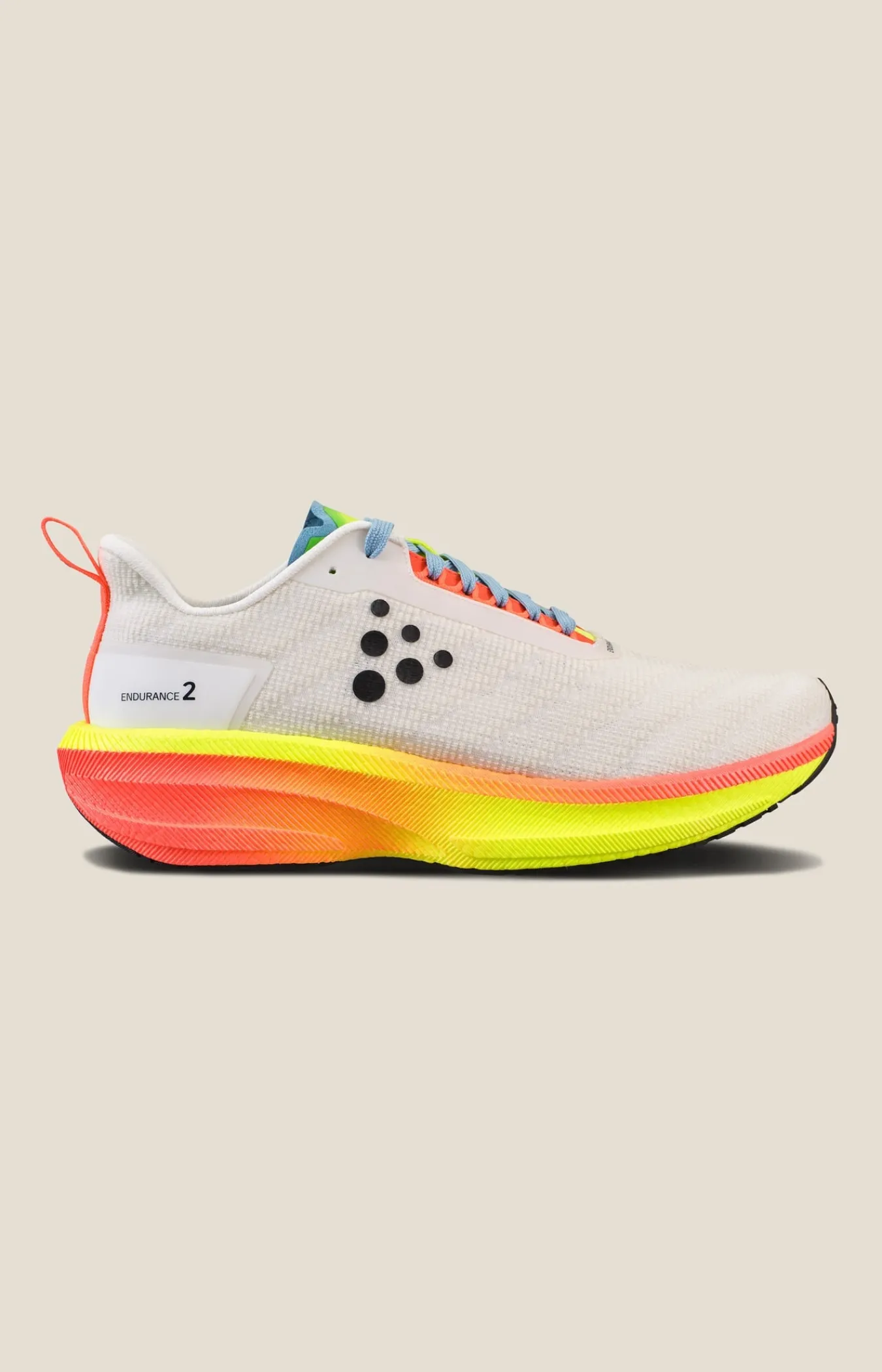 Løpesko Asfalt|Løping>Craft Sportswear Endurance 2 W Ash White/Shock