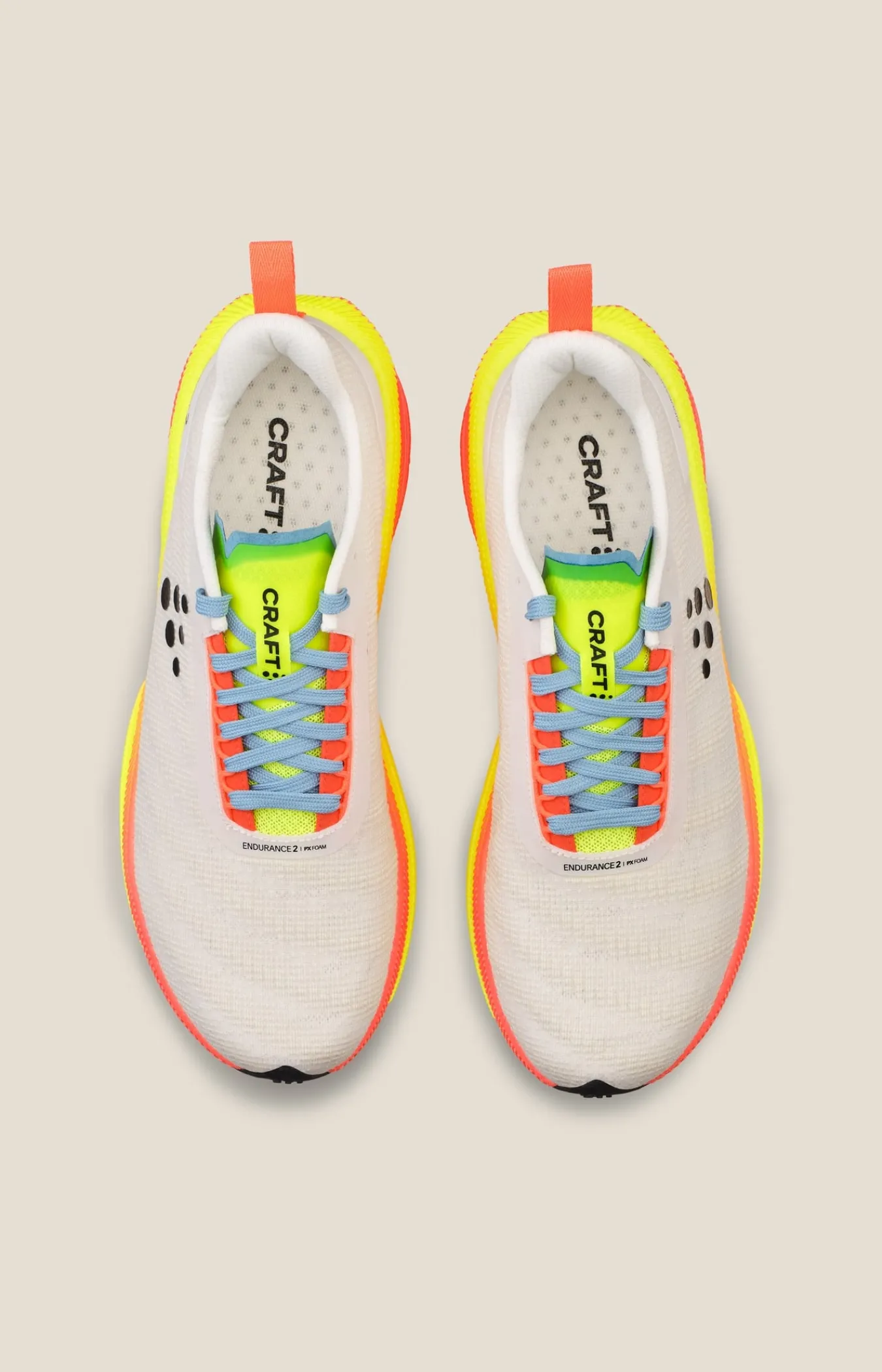 Løpesko Asfalt|Løping>Craft Sportswear Endurance 2 W Ash White/Shock