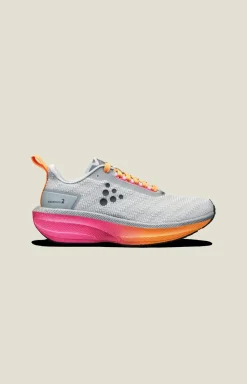 Løpesko Asfalt|Løping>Craft Sportswear Endurance 2 W Platinum/Sour