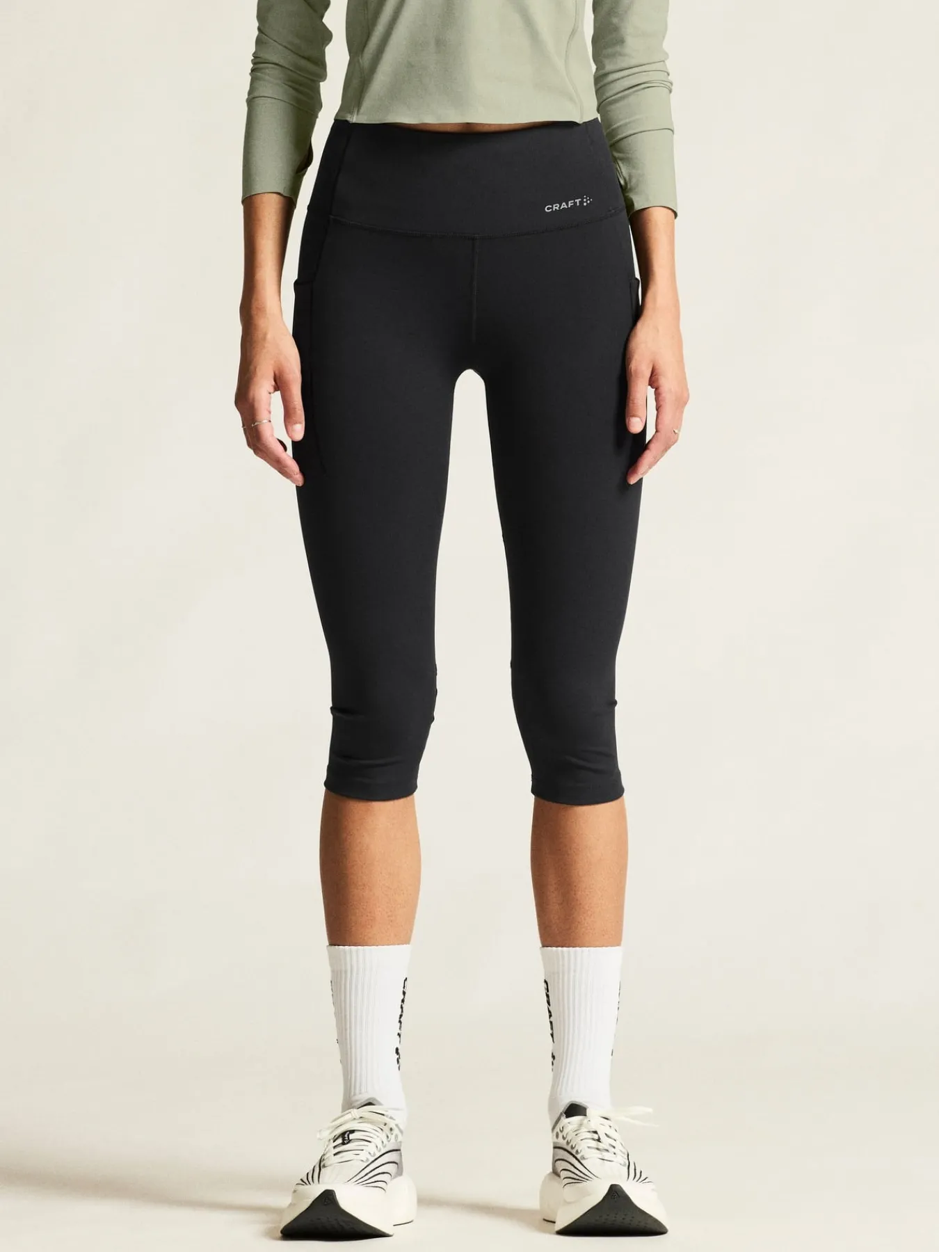 Tights|Løping>Craft Sportswear Essence Capri 3 W Black
