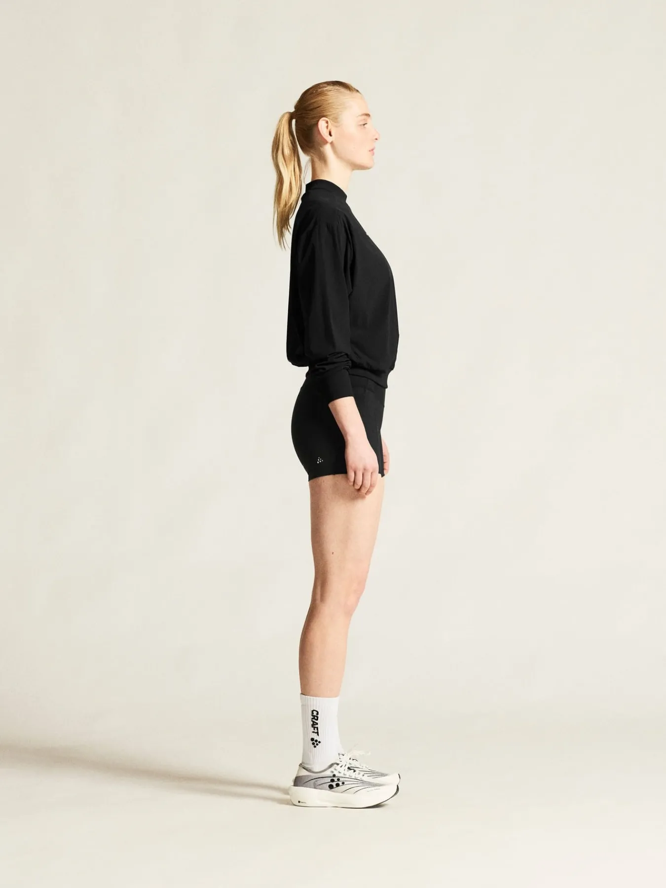Tights|Løping>Craft Sportswear Essence Hotpants 3 W Sort