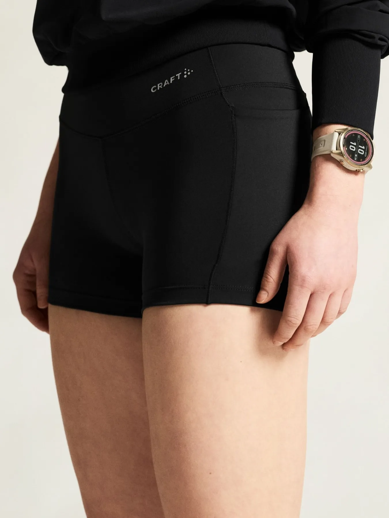 Tights|Løping>Craft Sportswear Essence Hotpants 3 W Sort