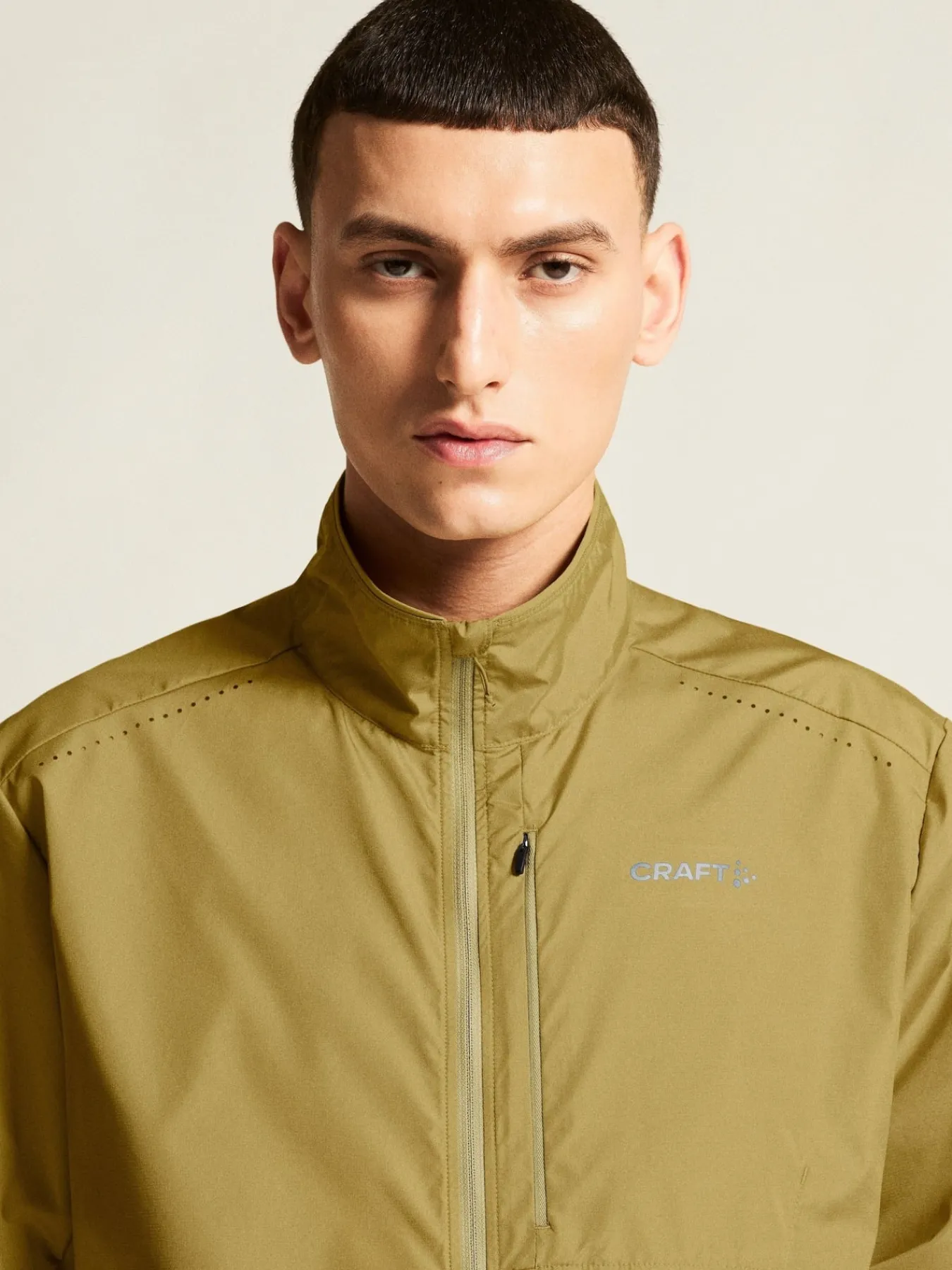 Jakker & Vester|Løping>Craft Sportswear Essence Wind Jacket 2 M Khaki