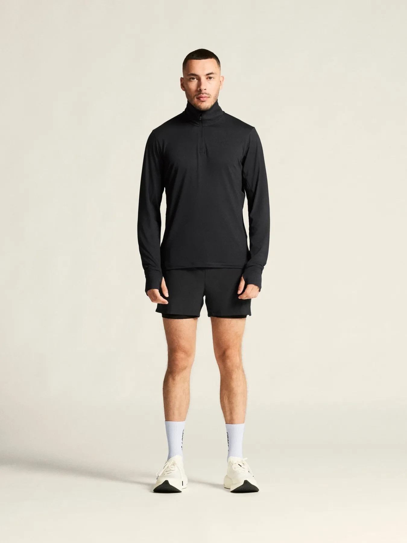 T-Skjorter & Singleter|Løping>Craft Sportswear Flow HZ LS M Black Melange