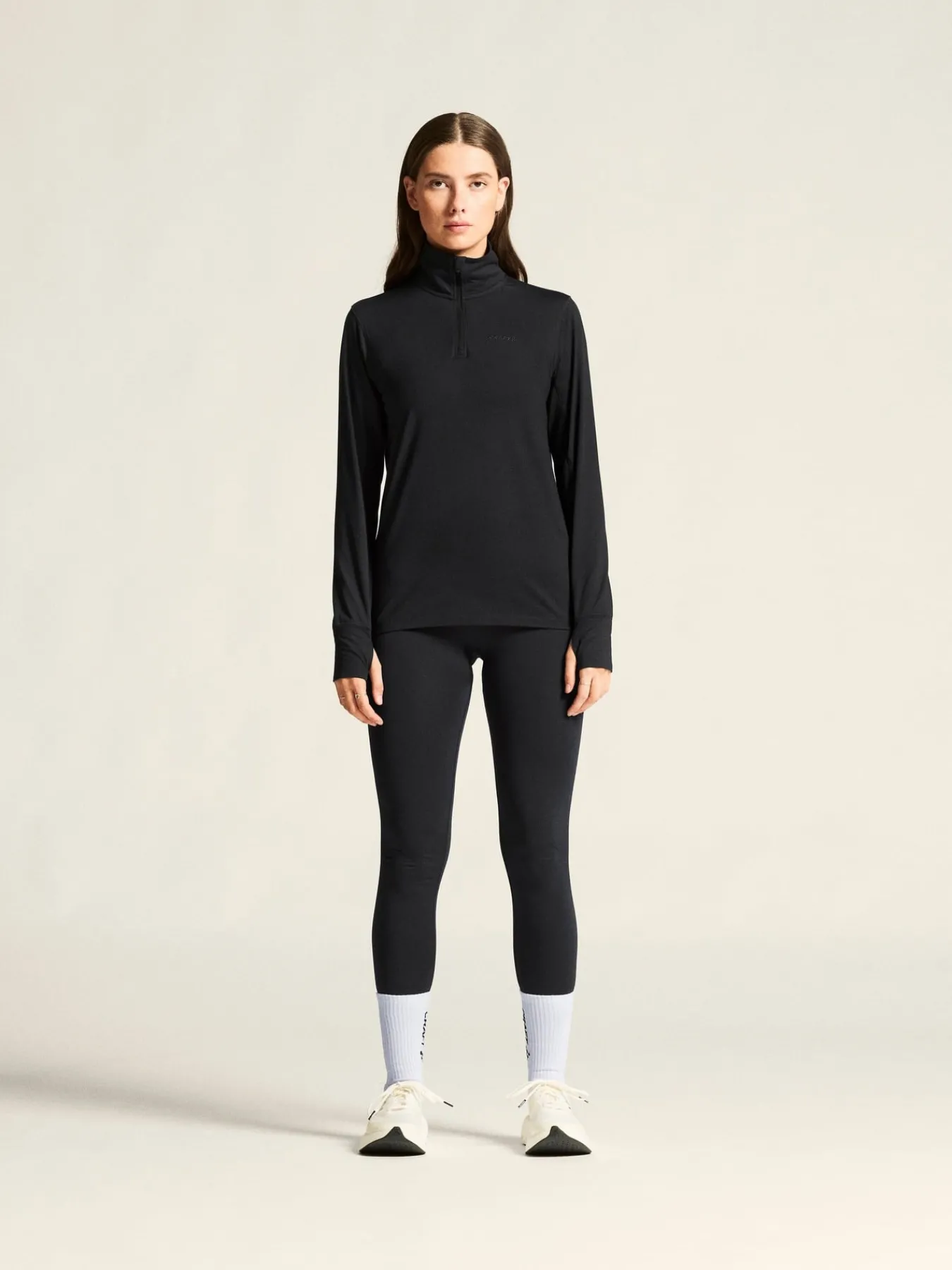 Gensere|Løping>Craft Sportswear Flow HZ LS W Black Melange