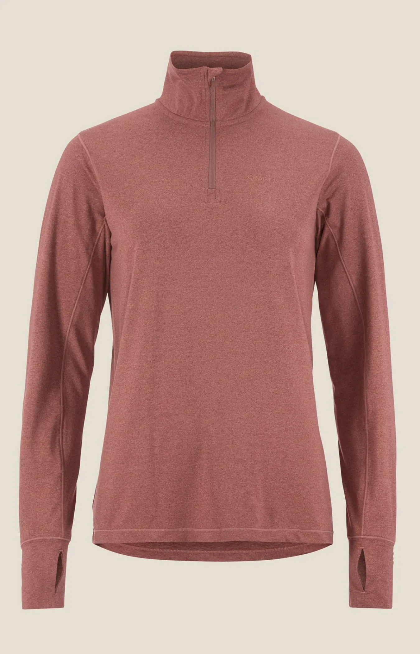 Gensere|Løping>Craft Sportswear Flow HZ LS W Rose Brown/Melange