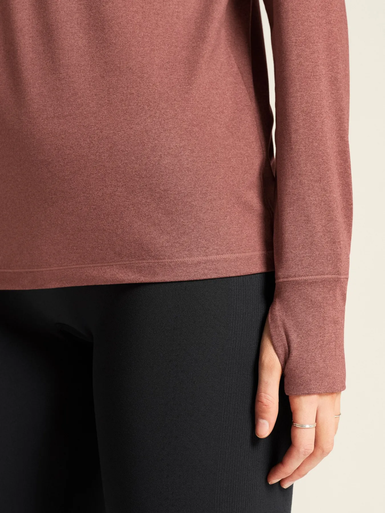 Gensere|Løping>Craft Sportswear Flow HZ LS W Rose Brown/Melange