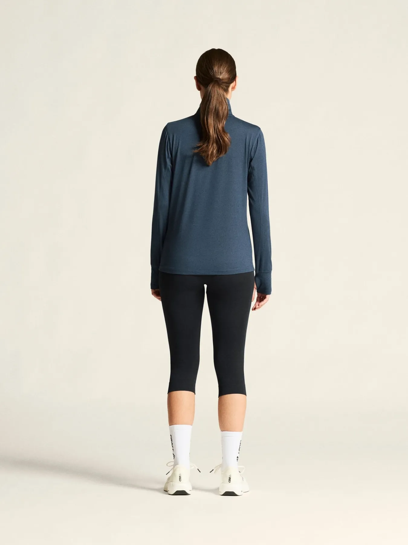 Gensere|Løping>Craft Sportswear Flow HZ LS W North/Melange