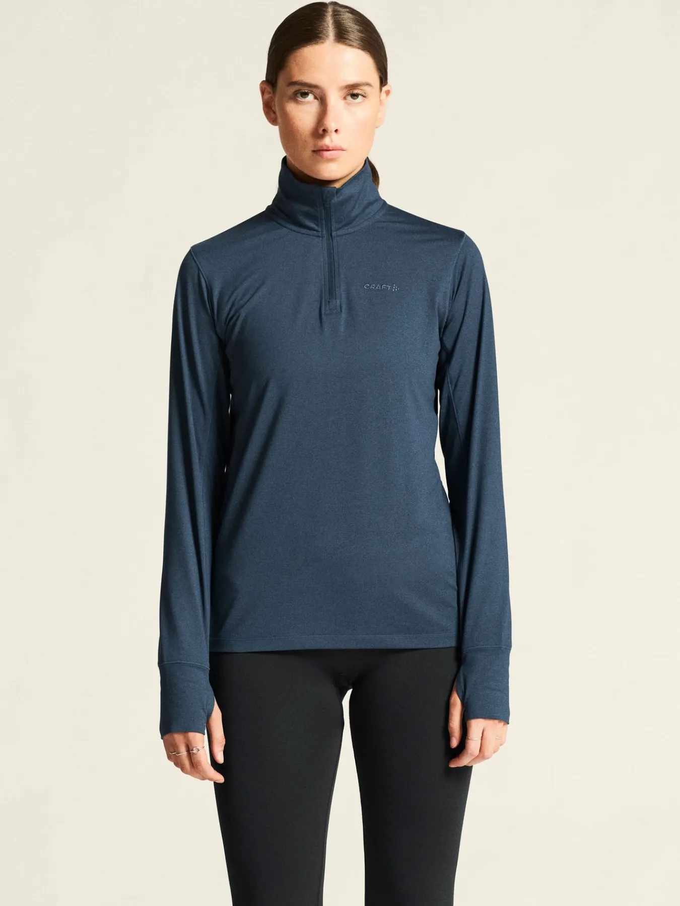 Gensere|Løping>Craft Sportswear Flow HZ LS W North/Melange