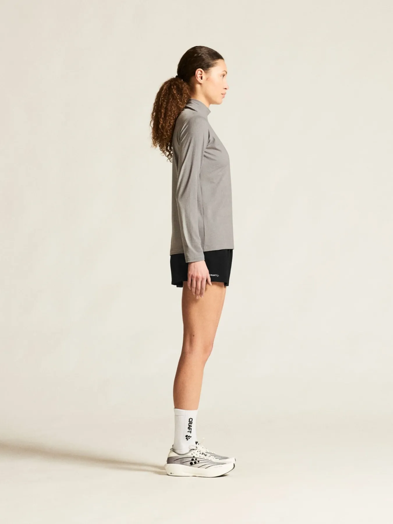 Gensere|Løping>Craft Sportswear Flow MN LS W Grey Melange