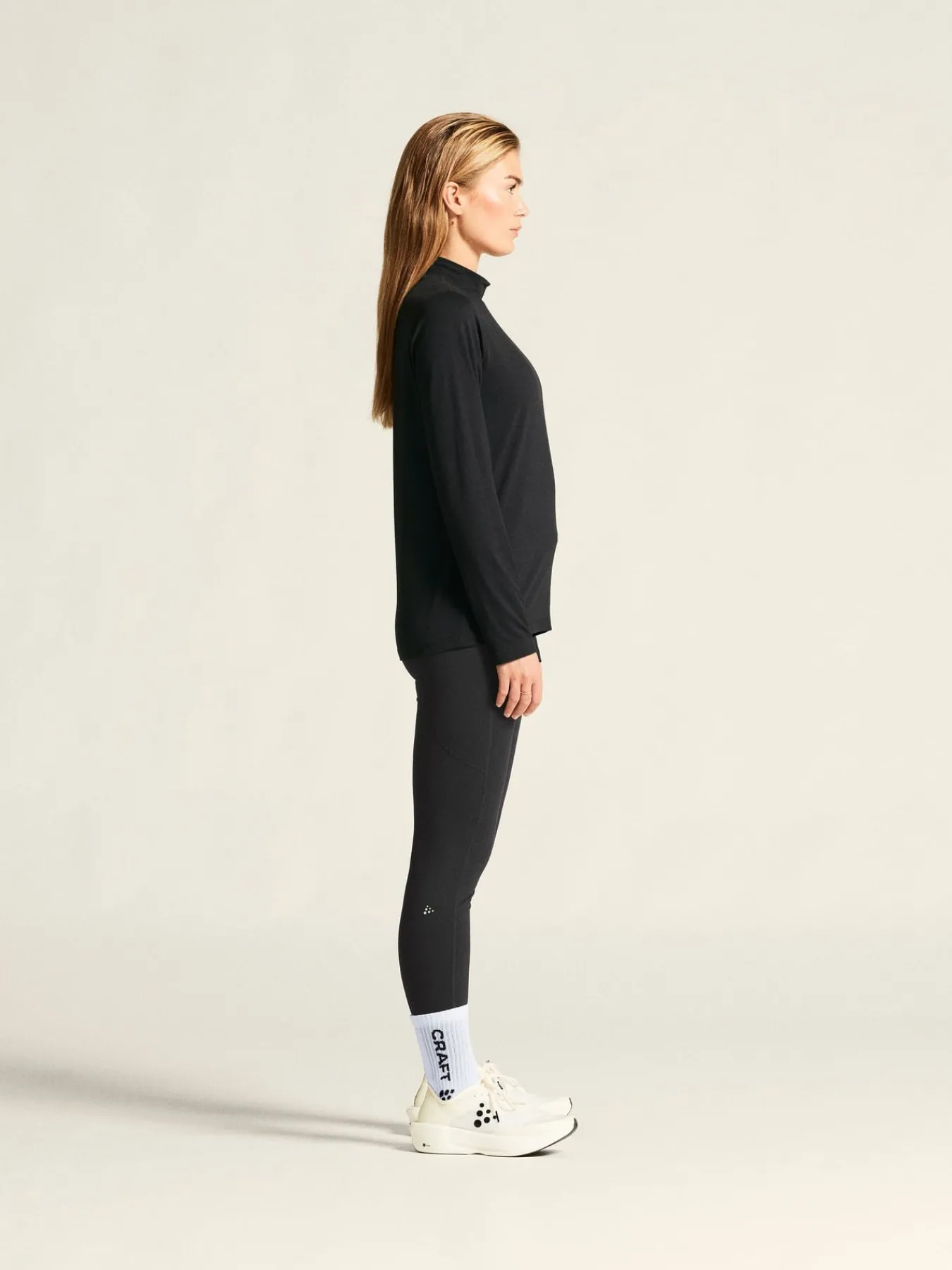 Gensere|Løping>Craft Sportswear Flow MN LS W Black Melange