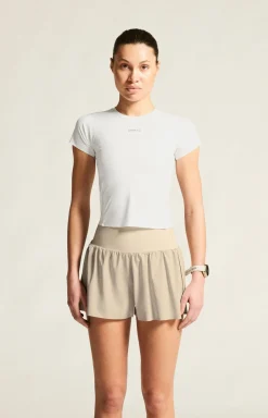T-Skjorter & Singleter|Løping>Craft Sportswear Hypervent Cropped Tee W White