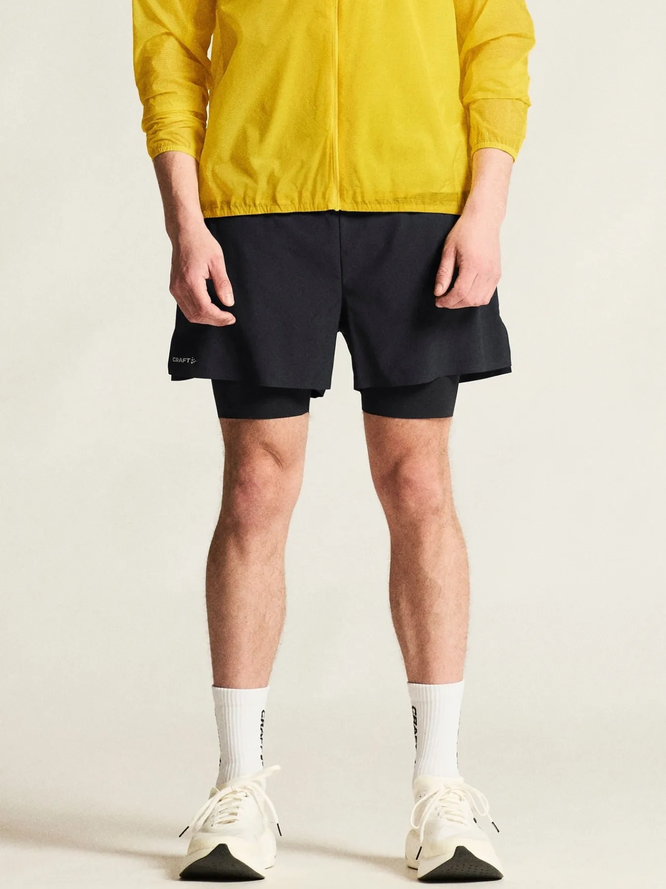 Shorts|Løping>Craft Sportswear Hypervent 2-In-1 Shorts M Black
