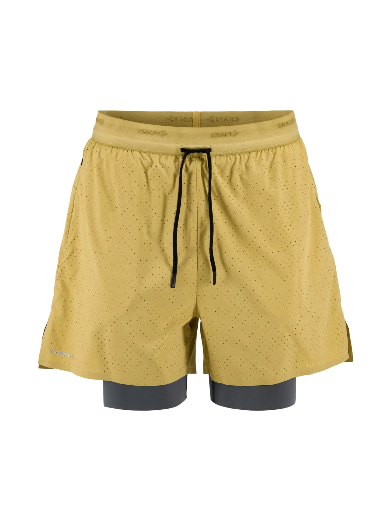Shorts|Løping>Craft Sportswear Hypervent 2-In-1 Shorts M Khaki