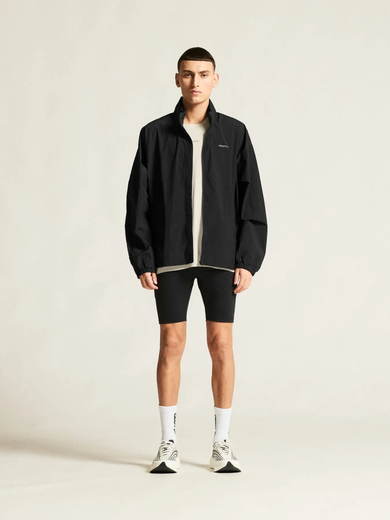 Jakker & Vester|Løping>Craft Sportswear Hypervent Oversized Wind Jacket M Black