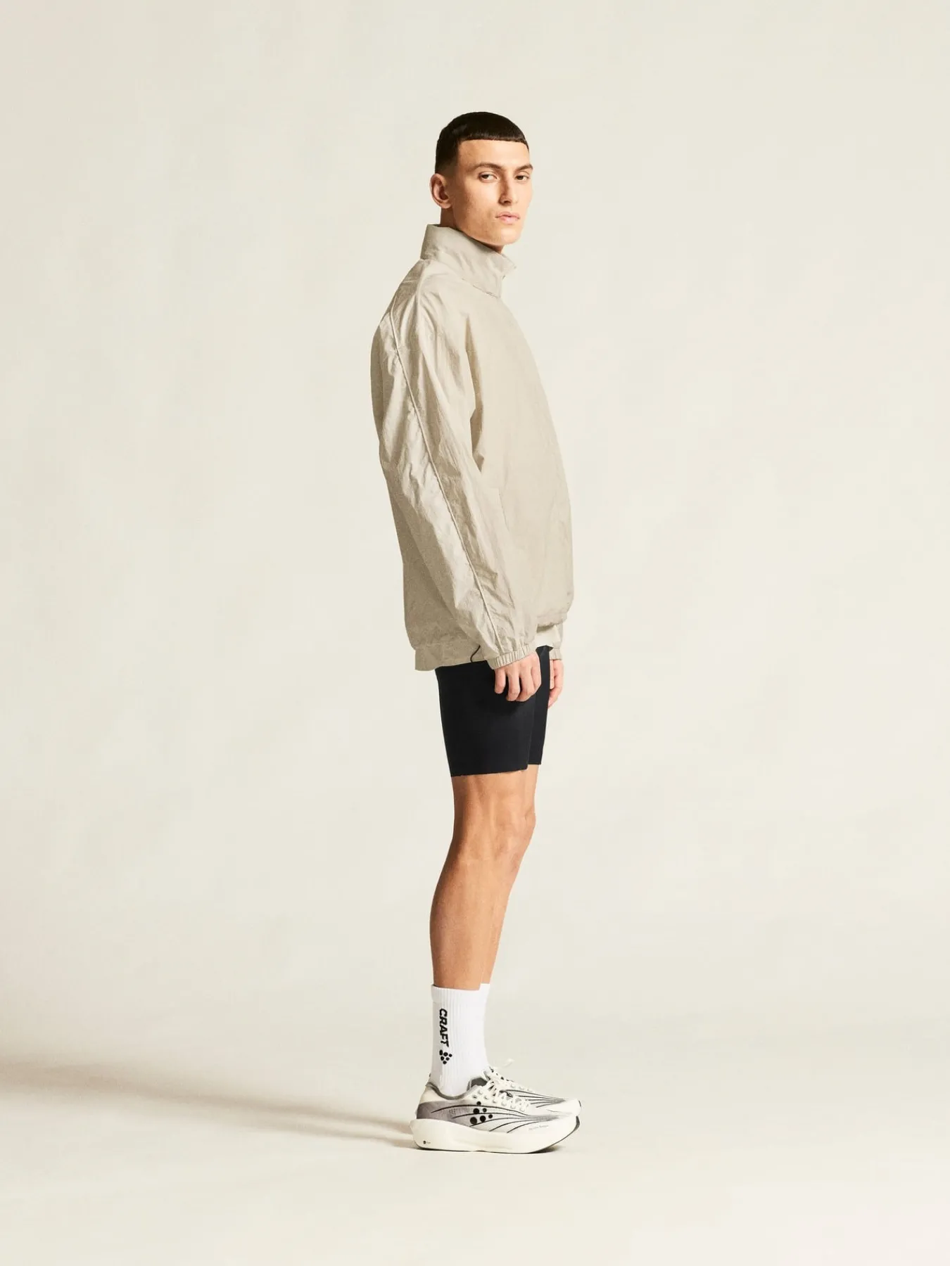 Jakker & Vester|Løping>Craft Sportswear Hypervent Oversized Wind Jacket M Plaster