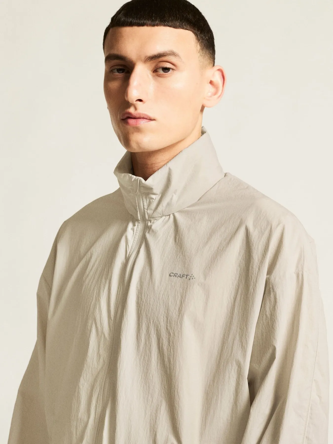 Jakker & Vester|Løping>Craft Sportswear Hypervent Oversized Wind Jacket M Plaster