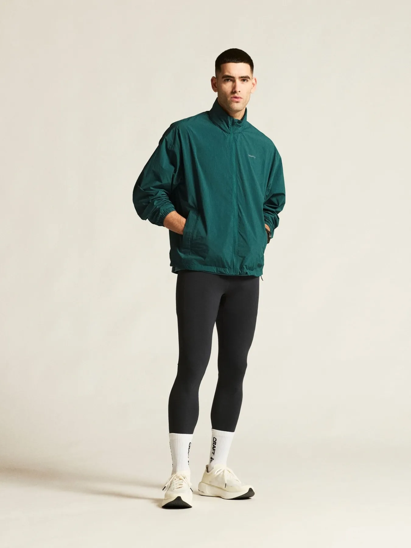 Jakker & Vester|Løping>Craft Sportswear Hypervent Oversized Wind Jacket M Peridot