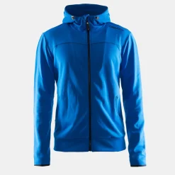 Gensere>Craft Sportswear Leisure Full Zip Hood M Sweden Blue