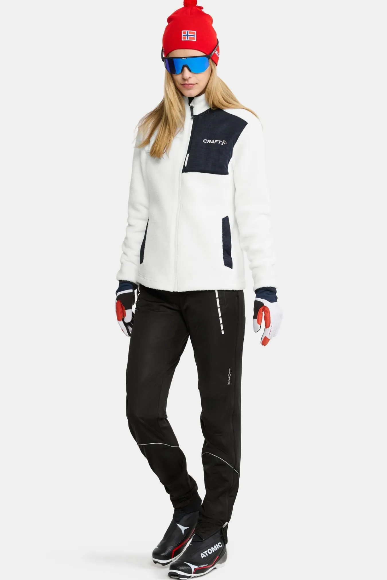 Bukser>Craft Sportswear NOR 3/4 Zip Pants W Black