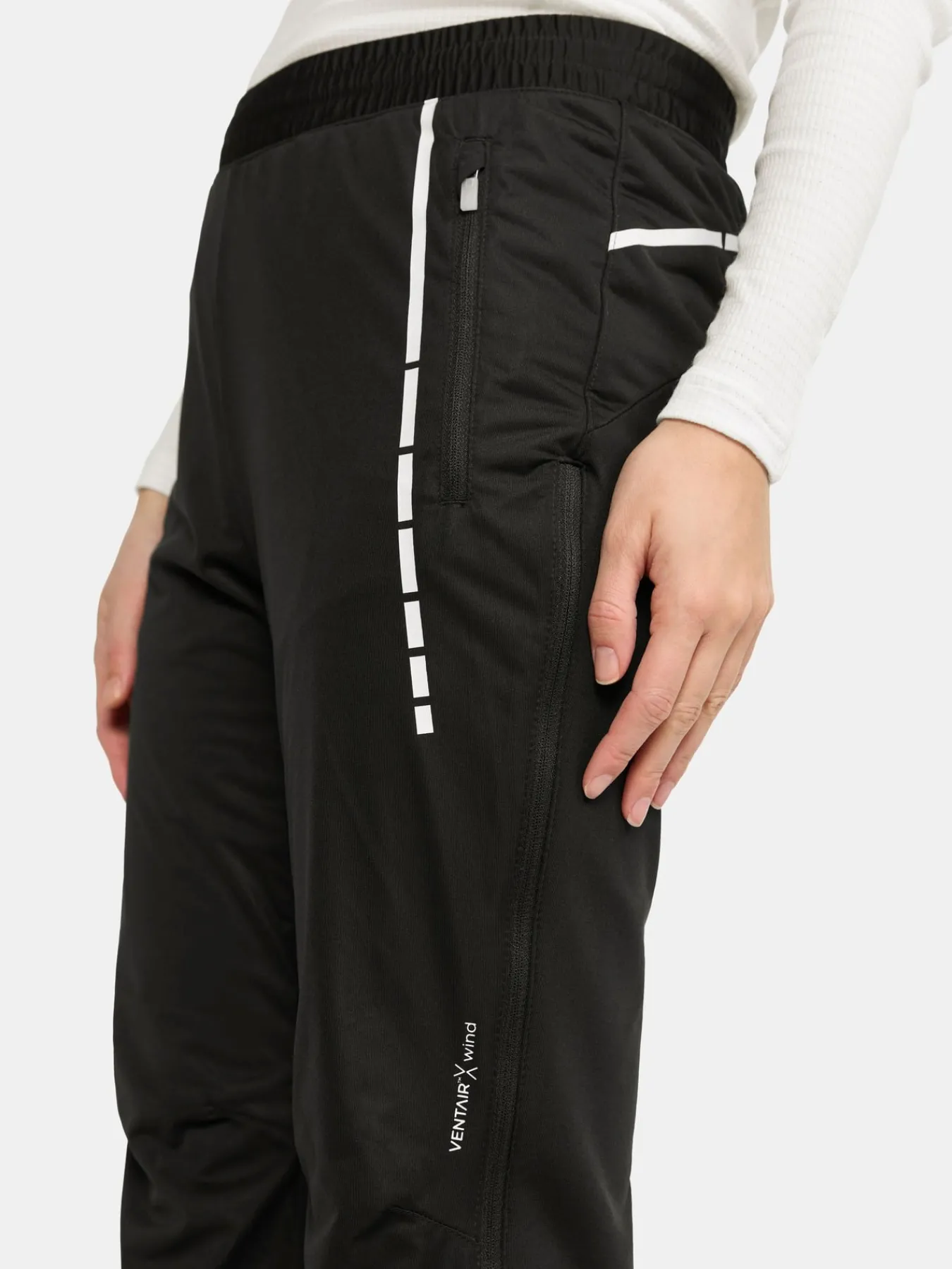 Bukser>Craft Sportswear NOR 3/4 Zip Pants W Black