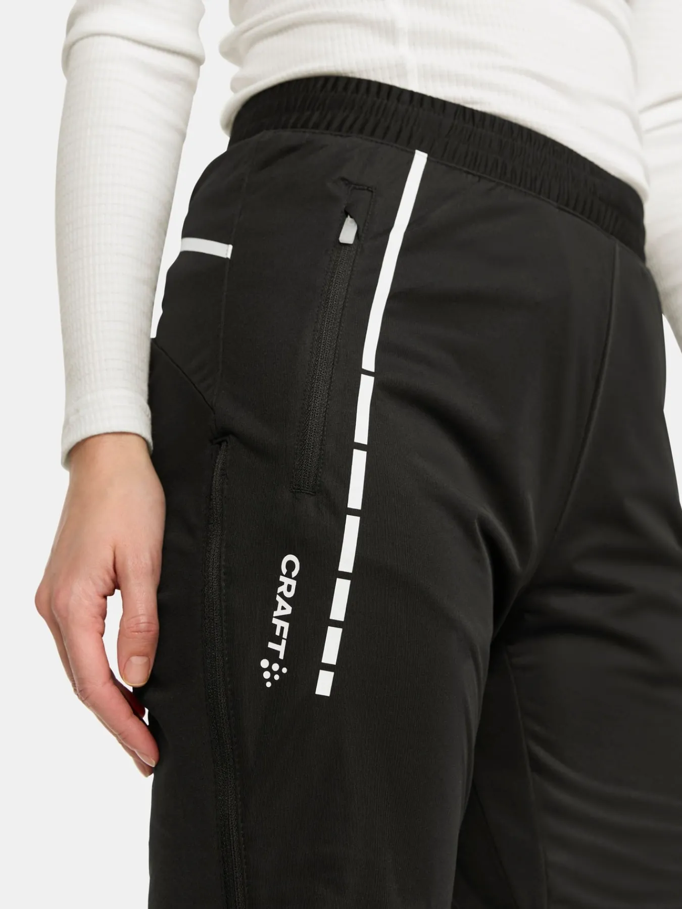 Bukser>Craft Sportswear NOR 3/4 Zip Pants W Black