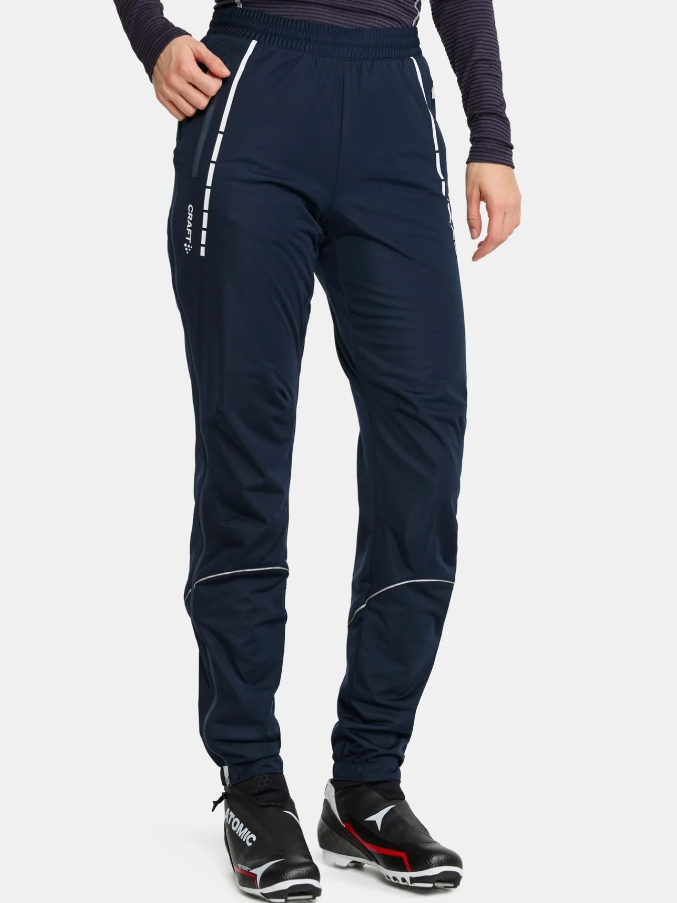 Bukser>Craft Sportswear NOR 3/4 Zip Pants W Blaze / White