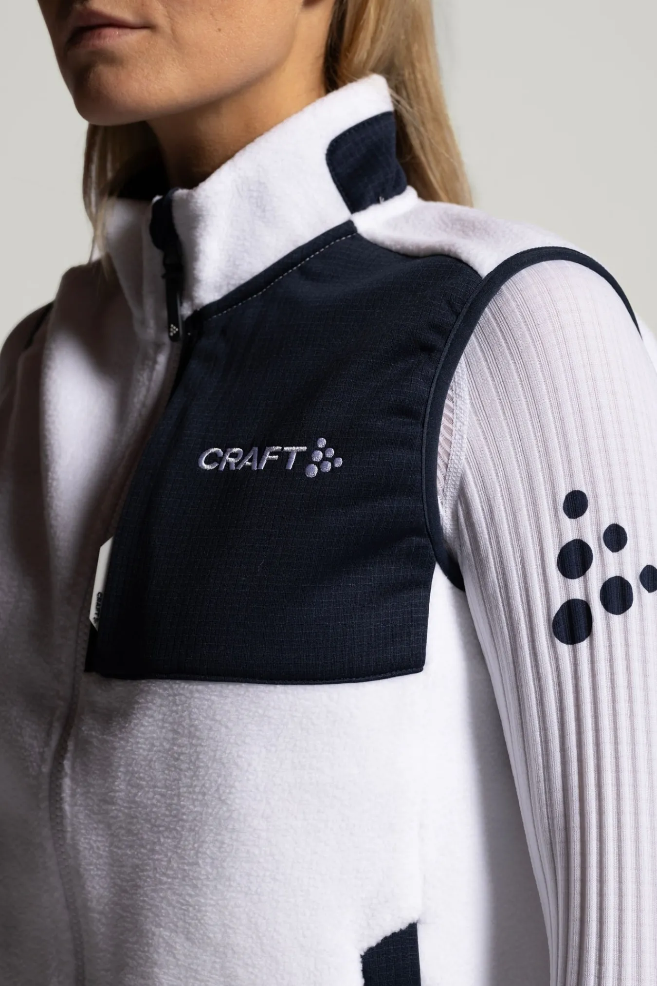 Jakker & Vester>Craft Sportswear NOR ADV Explore Pile Fleece Vest W White-Blaze