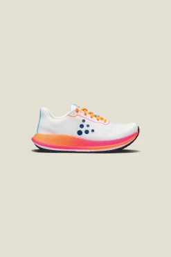 Løpesko Asfalt|Løping>Craft Sportswear Pacer 2 W White/Flourange