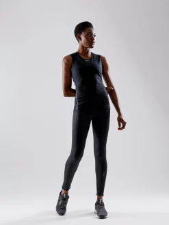 T-Skjorter & Singleter|Ull- & Superundertøy>Craft Sportswear PRO Cool Mesh Superlight Sl W BLACK