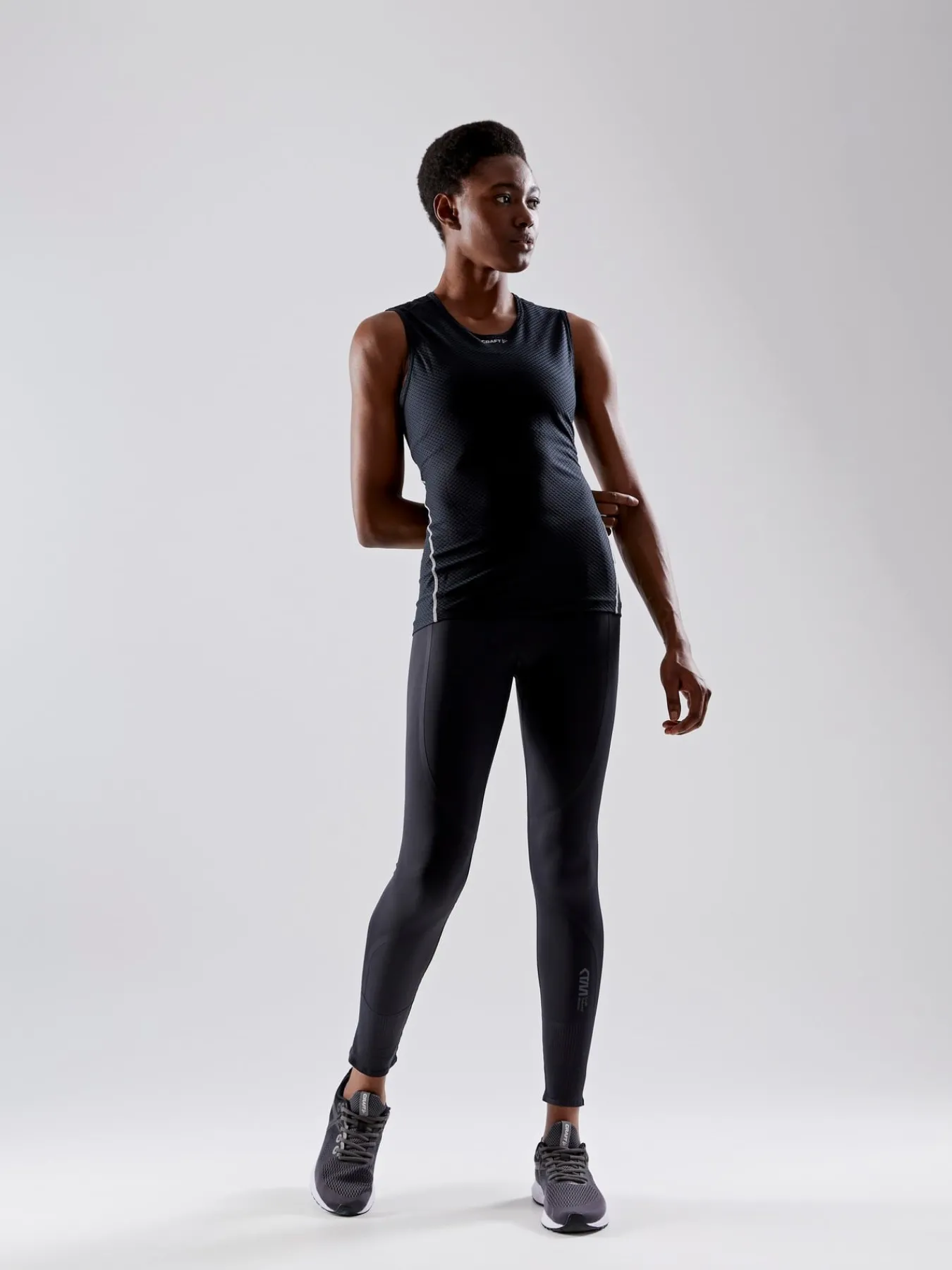 T-Skjorter & Singleter|Ull- & Superundertøy>Craft Sportswear PRO Cool Mesh Superlight Sl W BLACK
