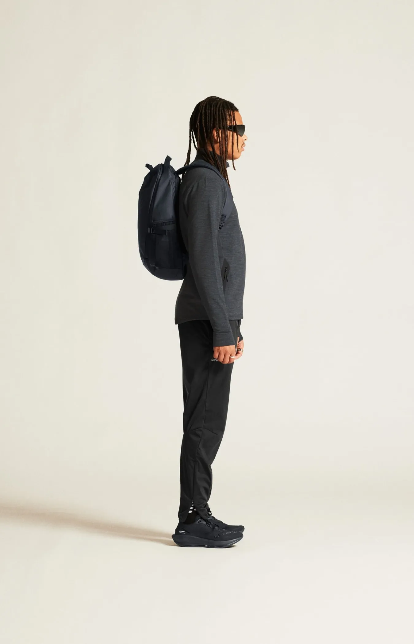 Mellomlag & Fleece|Mellomlag>Craft Sportswear PRO Explore Wool Midlayer M Black Melange