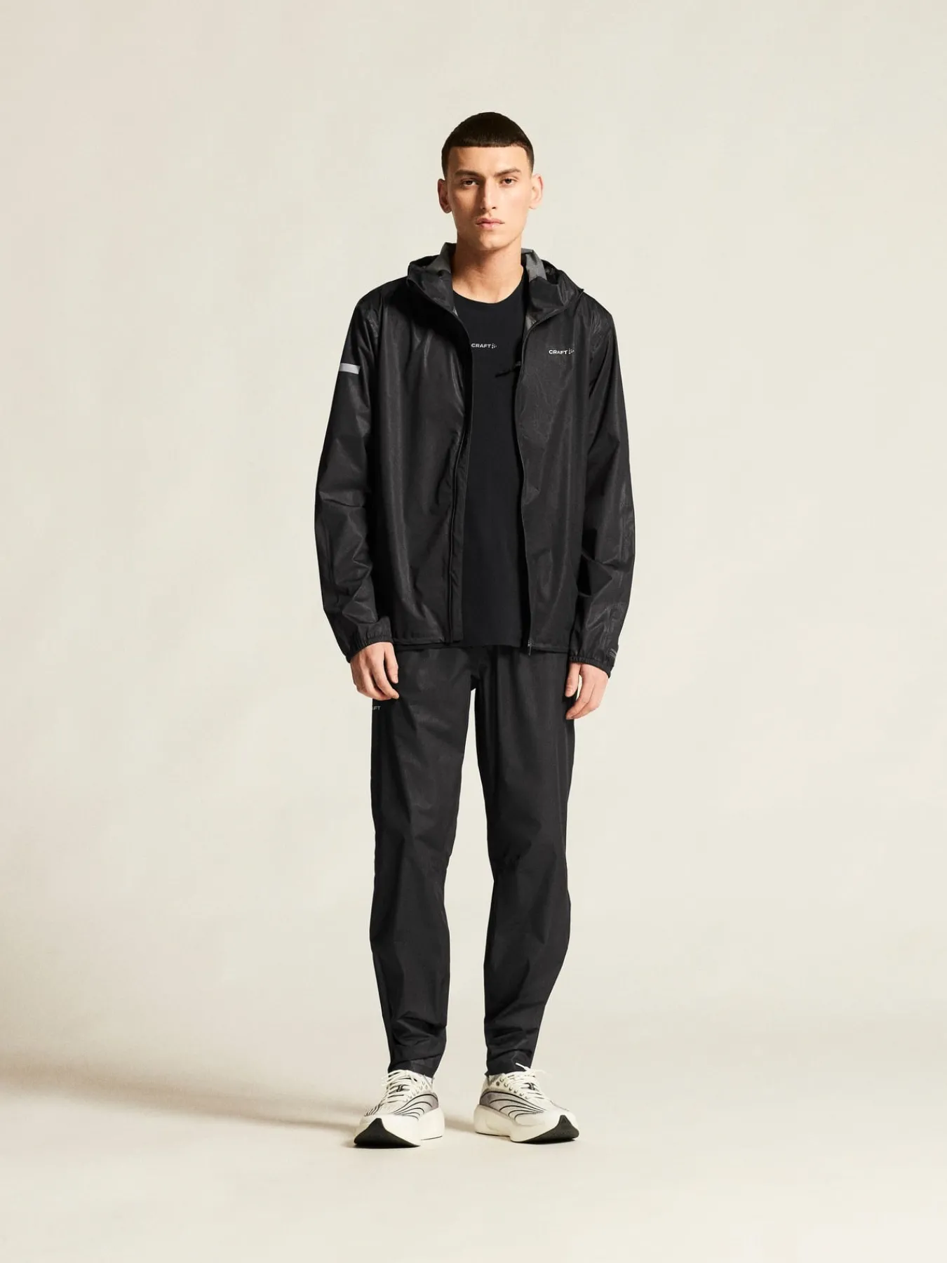Jakker & Vester|Løping>Craft Sportswear PRO Hydro Lightweight Jacket M Black/Black
