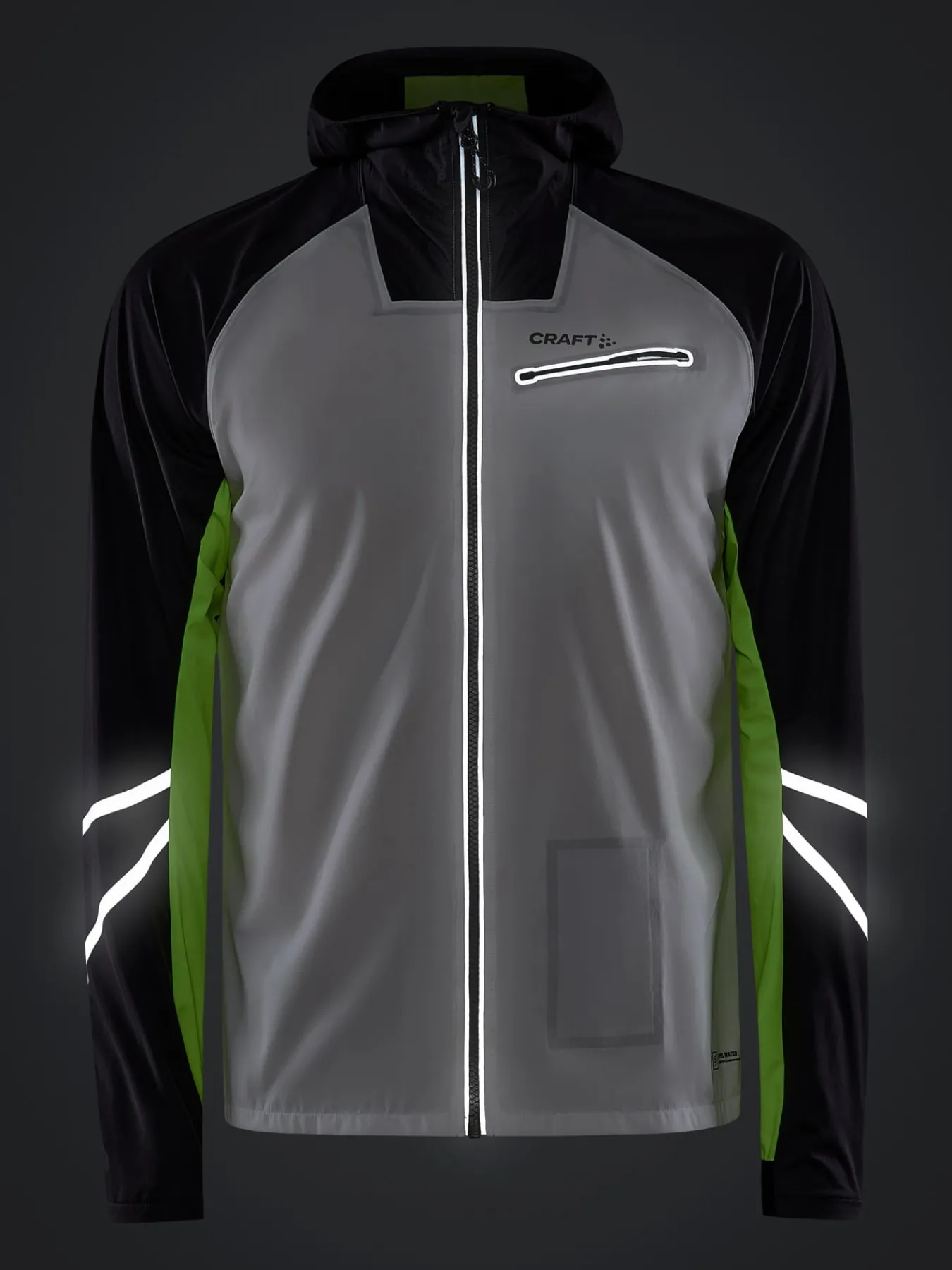 Jakker & Vester|Løping>Craft Sportswear PRO Hydro Lumen Jacket 2 M Ash White-Slate