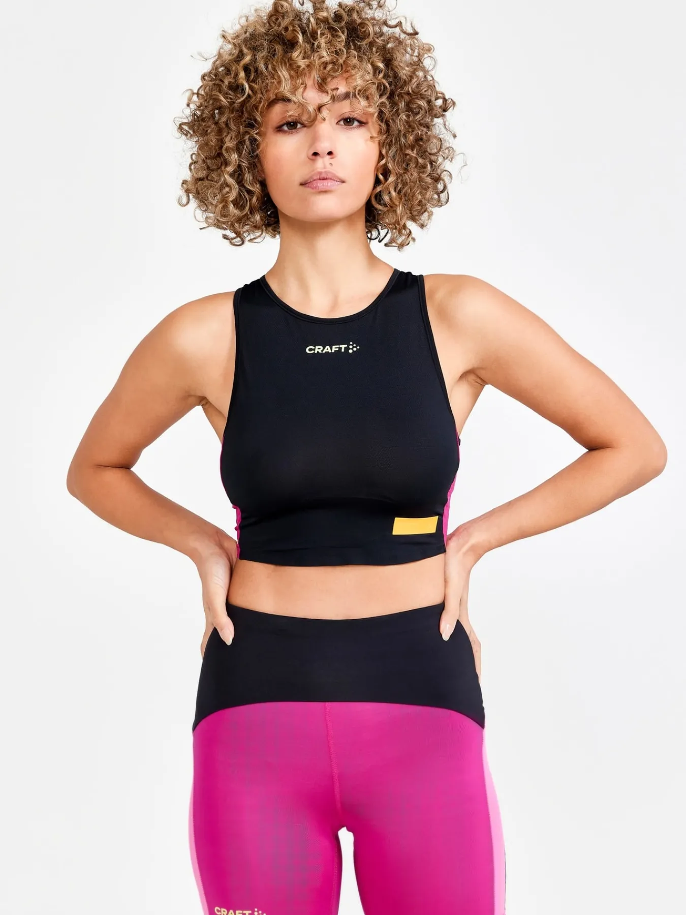 Undertøy|Løping>Craft Sportswear PRO Hypervent Cropped Top W Black-Roxo