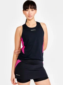 T-Skjorter & Singleter|Løping>Craft Sportswear PRO Hypervent Singlet W Black-Roxo