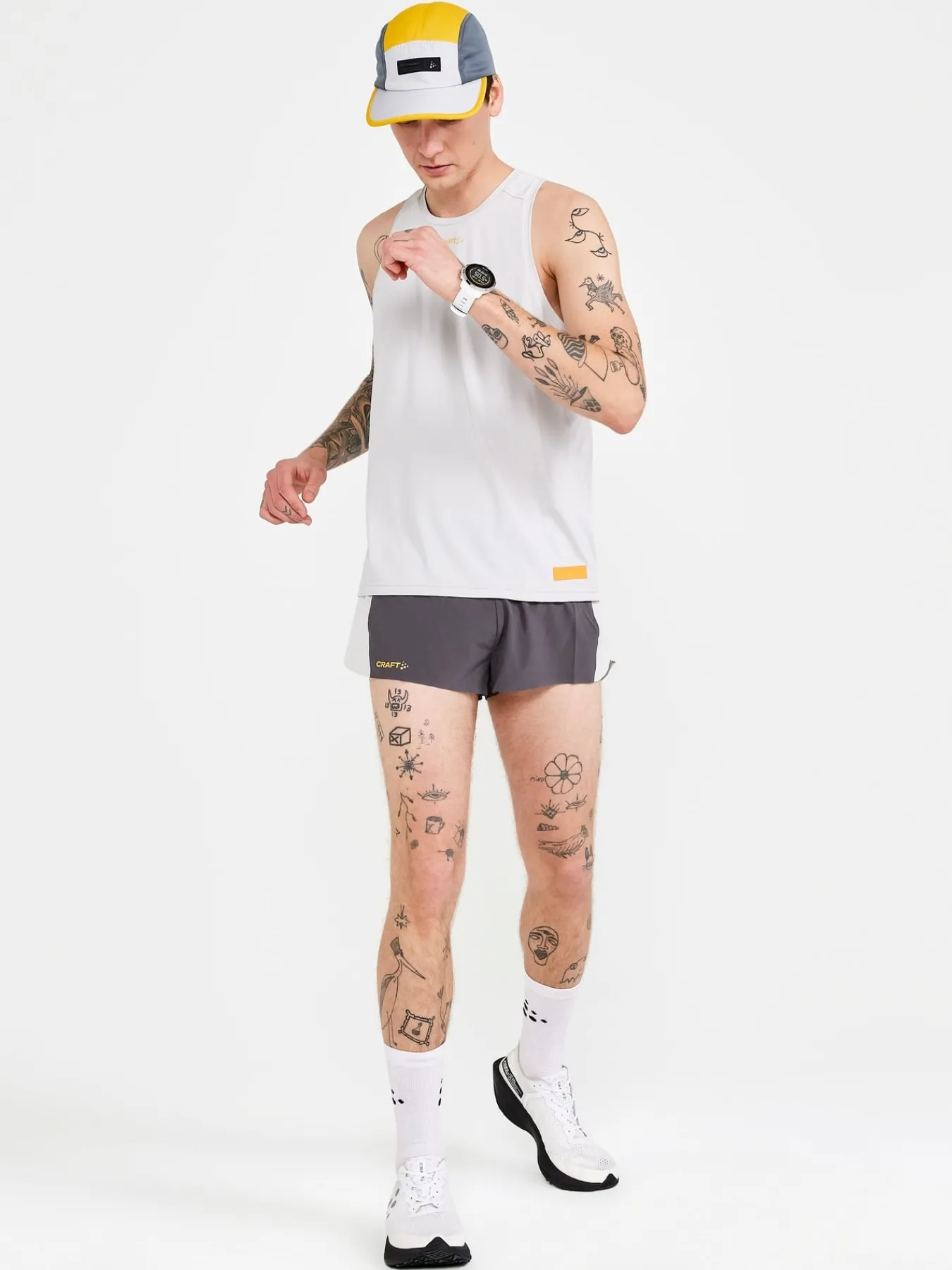 Shorts|Løping>Craft Sportswear PRO Hypervent Split Shorts M Granite-Ash