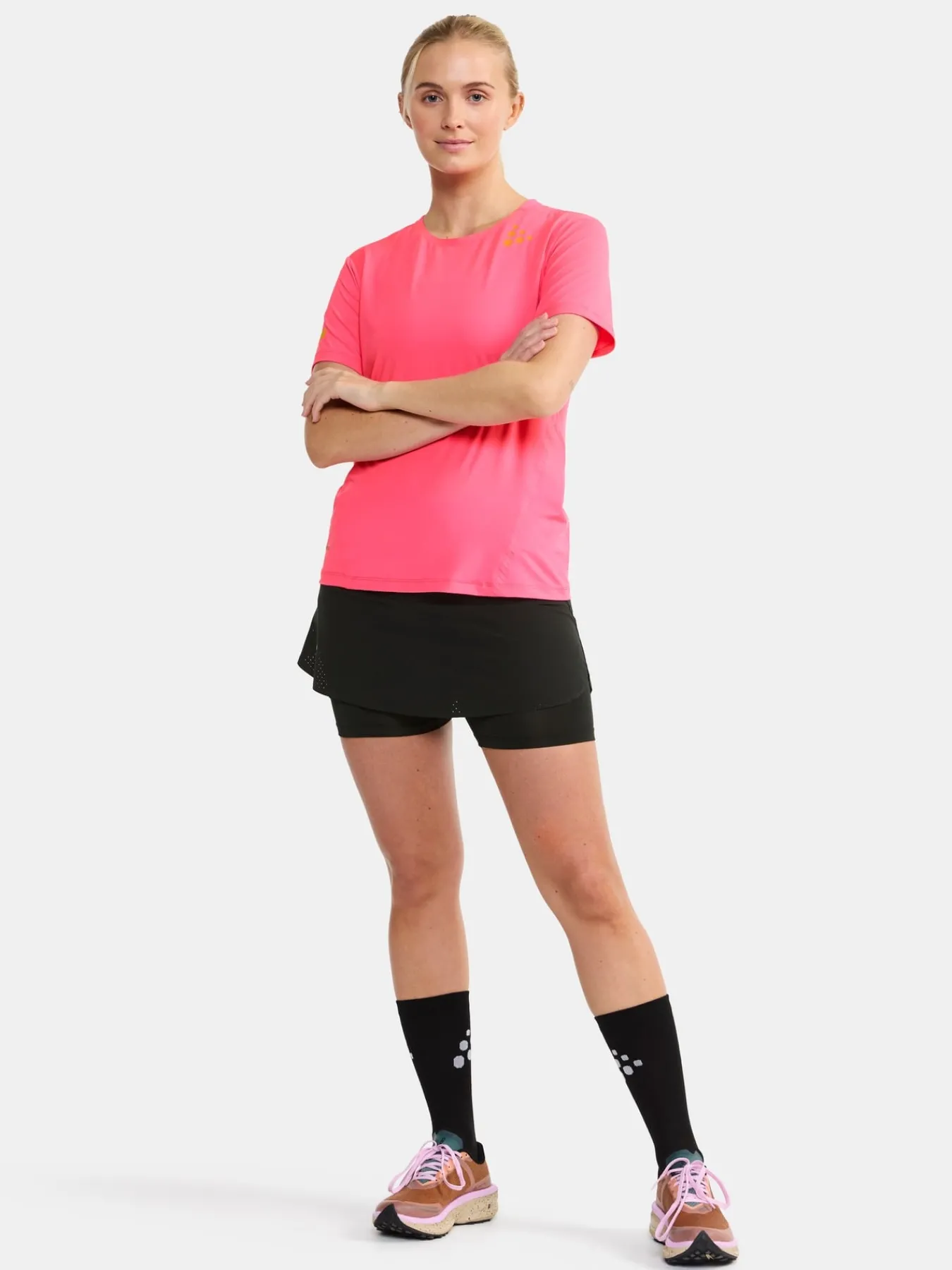 T-Skjorter & Singleter|Løping>Craft Sportswear PRO Hypervent Tee 2 W Fuchsia