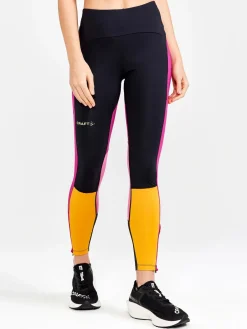 Tights|Løping>Craft Sportswear PRO Hypervent Tights W Black-Roxo