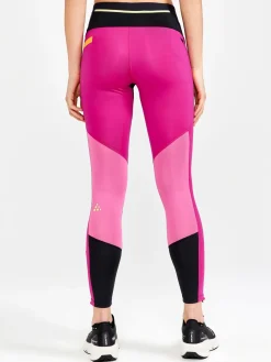 Tights|Løping>Craft Sportswear PRO Hypervent Tights W Black-Roxo
