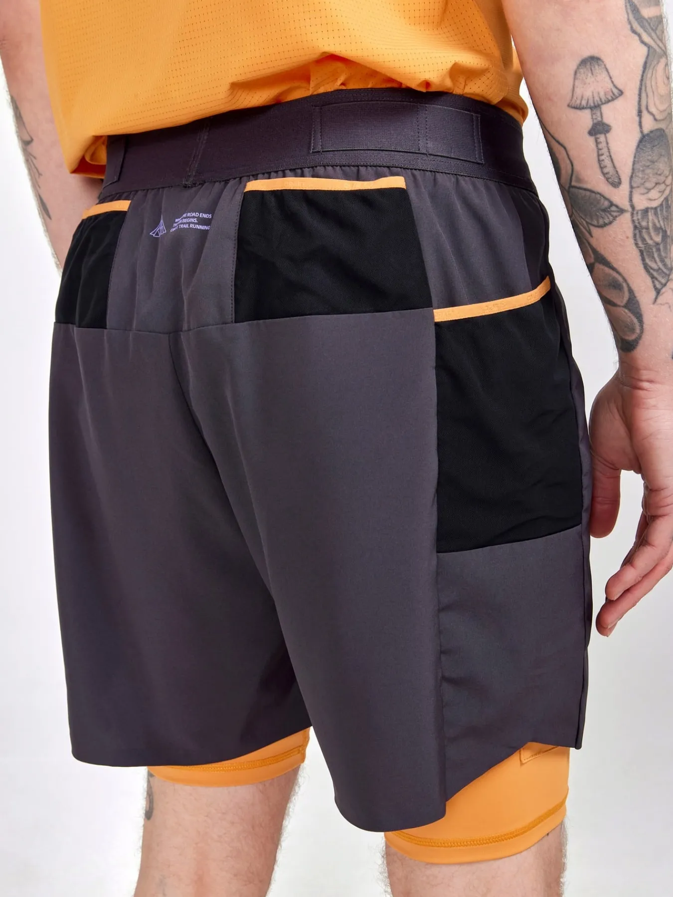 Shorts|Løping>Craft Sportswear PRO Trail 2-in-1 Shorts M Slate-Desert