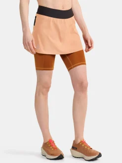 Shorts & Skjørt|Løping>Craft Sportswear PRO Trail 2-in-1 Skirt W Cliff-Mud