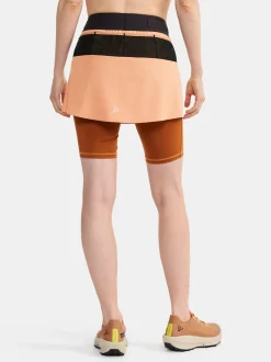 Shorts & Skjørt|Løping>Craft Sportswear PRO Trail 2-in-1 Skirt W Cliff-Mud