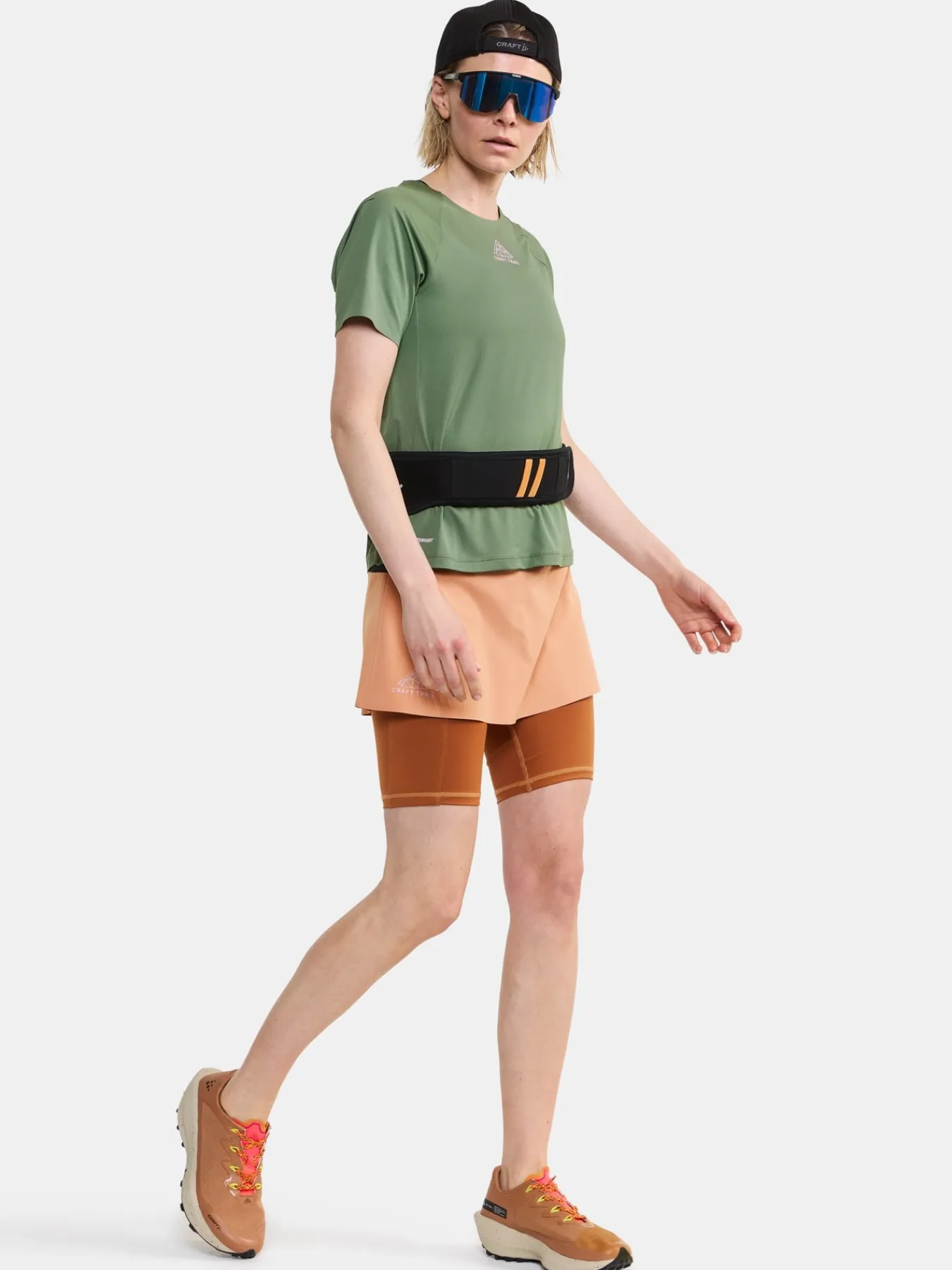 Shorts & Skjørt|Løping>Craft Sportswear PRO Trail 2-in-1 Skirt W Cliff-Mud